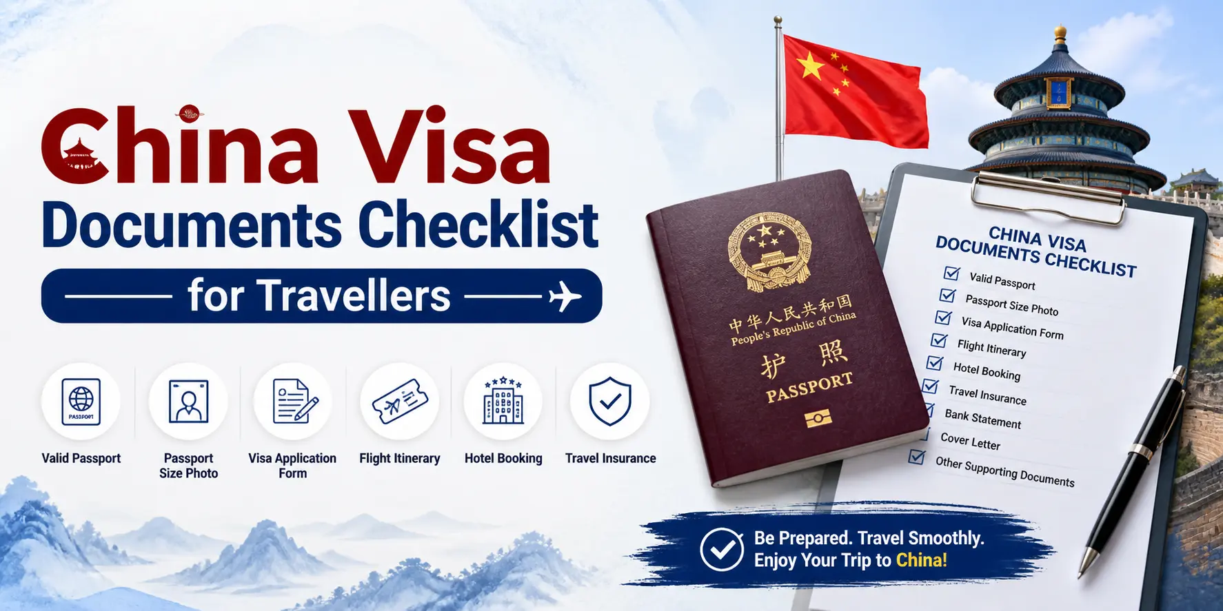 China Visa Documents Checklist for Travellers